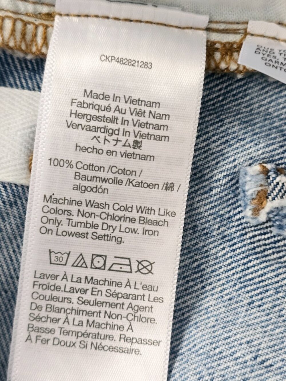 Madewell 90s Straight Jeans 28 Blue Distressed Raw Hem NWT - Picture 4 of 7